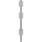 Gel�nderstolpe � 48,3 mm | til kranksystem og universalstillads | Hj�rnegel�nderstolpe | galvaniseret